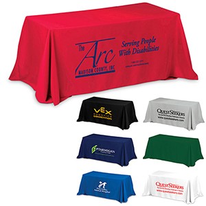 "Preakness 8" 3-Sided Economy Table Cover Throw (Screen Imprint)