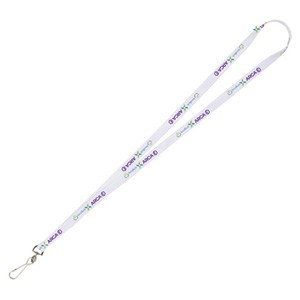 "PALMER" 3/8" Super Soft Polyester Multi-Color Sublimation Lanyard (Overseas Production 8-10 Weeks)