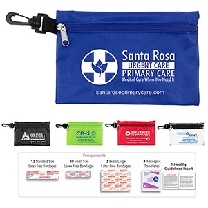 "All-You-Need" 28 Piece Multiple Bandage Healthy Living Pack in Supersized Zipper Pouch