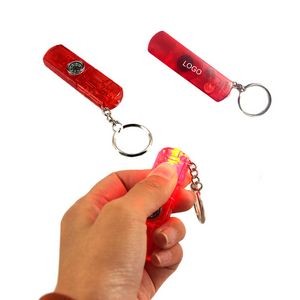 Safety Whistle Key Light w/Compass