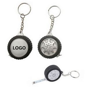 3 Ft. Tire Shaped Measure Tape with Key Chain