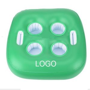 4 Hole Inflatable Coasters Drink Holder