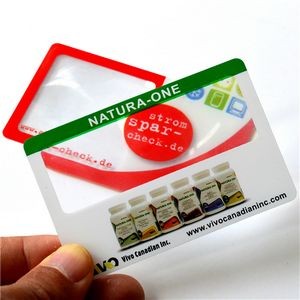 Credit Card Size Business PVC Cards Pocket Magnifier
