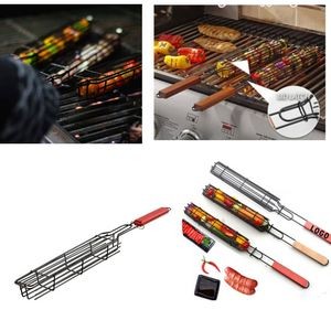 Stainless Steel BBQ Kabob Grilling Basket