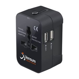 Travel Adapter, Worldwide All in One Universal Travel Adaptor Wall AC Power Plug Adapter Charger