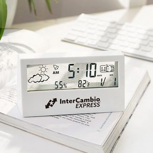 Transparent Digital Display Clock Weather Stations