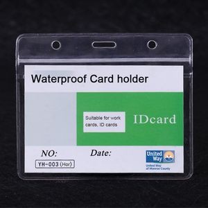 Waterproof card holder exhibition card work card Horizontal style