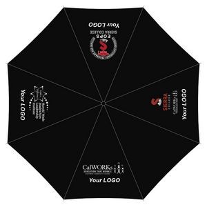 Golf 30 inch breathable double-layer automatic umbrella with long handle and oversized reinforced th