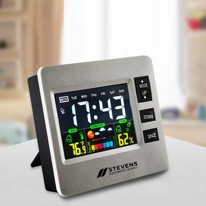 Multifunction Electronic Clock with LCD Weather Display Temperature Humidity
