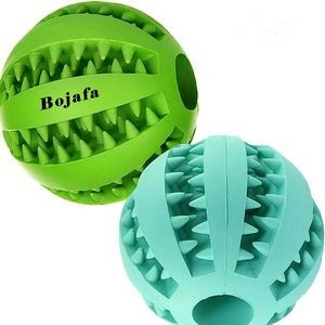 Dog Puzzle Teething Toys Balls , Interactive Rubber Small Dog Treat Dispensing Ball Medium Breed Dog