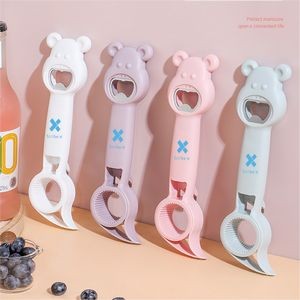 Jar Opener 4 In 1 Multi Function Can Kitchen Tool For Jelly Jars Wine Beer Bottle Opener Can Open