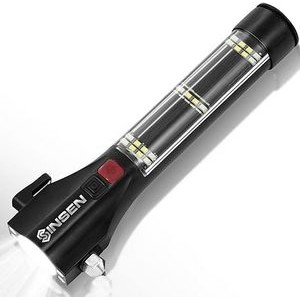 Safety Hammer Flashlight, Tactical Emergency Rescue Tool, LED High Lumens Rechargeable torch