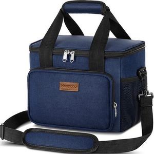 15L Insulated Reusable Lunch Box for Office Work School Picnic Beach, Leakproof Freezable Cooler Bag