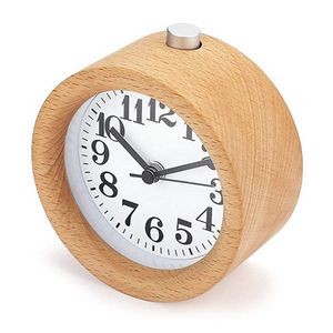 Electronic Quartz Pointer Solid Wood Antique Alarm Clock w/Lights