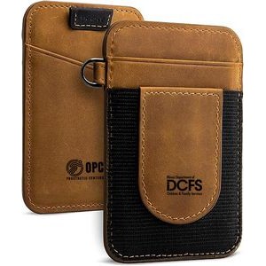 Card Holder Wallet , Slim Minimalist Front Pocket Wallet Elastic Credit Card Holder Rfid blocking