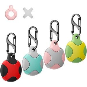 Silicone Case for Apple AirTag with Keychain Ring,Waterproof Anti-Scratch Protective Tracker Cover