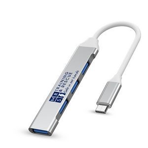 Mini USB Hub Extensions, 4 Port USB 3.0 Hub Expander, Aluminum USB Splitter