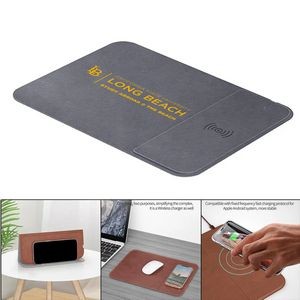 15W Charging Mousepad Desk Creative Non-Slip Mat for Gaming Use , Wireless Charger