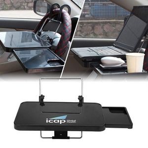2 in 1 Car Steering Wheel Tray with Extended Tray