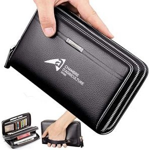 Mens Wallet Long Purse Leather Clutch Large Business Handbag Phone Card Holder Case