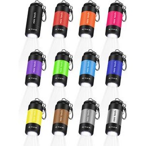 Mini Keychain Flashlight, USB Torch Rechargeable Colorful LED Flashlight High-Powered Keychain Lamp