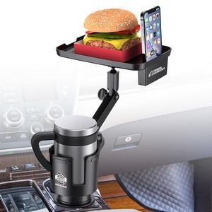 Car Multi-Function Plastic Cup Holder With Food Tray