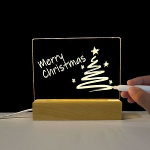 Acrylic Dry Erase Board with Light Up Stand