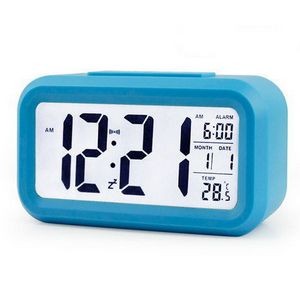 Large LCD Display Soft Night Light Digital Alarm Clock