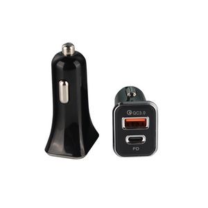 PD 18W + USB QC3.0 18W Mobile Car Charger For Phone Fast Charging