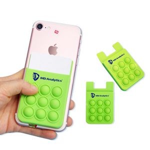 Anxiety Stress Reliever Silicone Pops Push Bubble Poppet Fidget Pop Phone Wallet