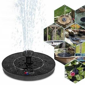 Garden Landscape Water Pump Decoration Bird Bath Fountain Pool Solar Powered 4 Spray Styles