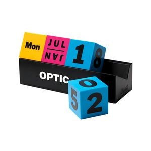MoMA Cubes Perpetual Calendar (Yellow, Pink & Blue Cubes)