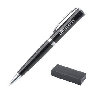 Sonoma Black Enamel Ballpoint Pen
