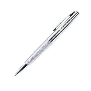 Crystaline Pen w/ Silvertone Accent