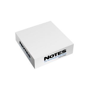Half Size Non-Adhesive Note Cube® Notepad (3 3/8"x3 3/8"x1 3/4")