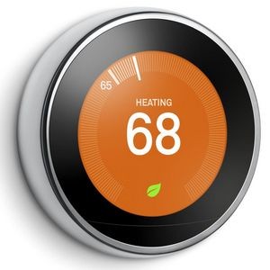 Google Nest Learning Thermostat in Polished Steel