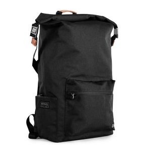 PKG Dawson 28L Recycled Roll-top Backpack - Navy/Tan