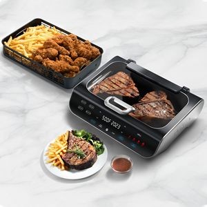 Gourmia FoodStation™ Smokeless Indoor Grill & Air Fryer