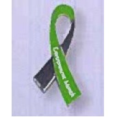 Green Awareness Ribbon Lapel Pin