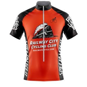 Fully Sublimated Men's 3/4 Zipper Cycling Jersey