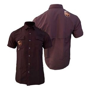 Men's Button Up SS Fishing Shirt