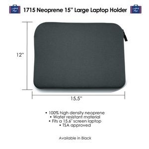 Neoprene 15" Large Laptop Holder