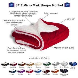 Alpine Fleece Micro Mink Sherpa Blankets