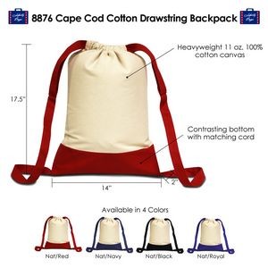 Cape Cod Cotton Drawstring Bag