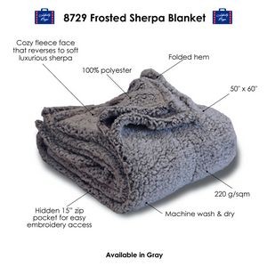 Alpine Fleece Frosted Sherpa Blankets