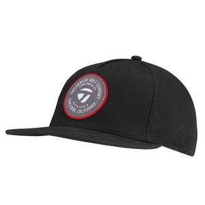 TaylorMade® Black 5 Panel Flatbill Hat
