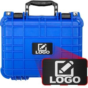 Eylar Compact Blue 13.37" Hard Camera Case with Custom Logo