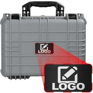 Eylar Large Gray 16" Hard Camera Case with Custom Logo