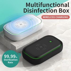 Cleaner & Wireless Charger 3 in 1 Sterilizing Box for Phone, Jewelry, Watches, Glasses