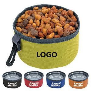 Collapsible Dog Bowl w/Carabiner